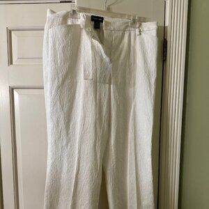 NWT Focus 2000 || Size 16 || Wide Leg  Ivory Pants|| w/ 1 FLAW